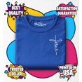 thumbnail image 3 of Shop4Ever Jesus Cross Cursive Script Pocket Size Toddler's Cotton T-Shirt 4T Royal Blue, 3 of 6