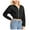 Black, variant on Corduroy Jackets Womens Full Zip Up Cropped Hoodie Jacket Outwear Long Sleeve Drawstring Hooded Sweatshirt Coat (XL, Wine)