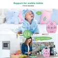 thumbnail image 3 of 2.4GHz Wireless o Baby Monitor, Music, Two-Way Talk, Small Night Light, Walkie Talkie 100-240V, EU Plug Pink, 3 of 3