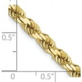 thumbnail image 4 of Solid 10K Yellow Gold 4.7mm Diamond-Cut Rope Chain - 24", 4 of 8