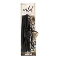 thumbnail image 3 of Wild Primrose by Scunci Knotted Fashion Fabric Turban Headwrap in Black and Animal Print, 2ct, 3 of 8