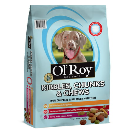 Ol'Roy Croquettes, Chunks &amp; Chews Dog Food 40lbs