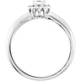 thumbnail image 2 of Pompeii 1/2ct Halo Diamond Solitaire Engagement Ring 14K White Gold (G/H,I1), 2 of 3
