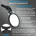 thumbnail image 4 of MRSXXNTY Bike Mirrors,Bike Bar End Mirror, HD Glass Convex Lens Bicycle Rearview Mirror, Safe Cycling Rearview Mirror, Easy to Install, 4 of 5