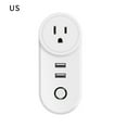 thumbnail image 1 of pitrice Tuya WiFi Socket Remote Control Wireless Power Socket with USB Ports Smart WiFi Outlet, US Plug, 1 of 8