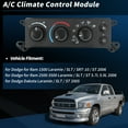 thumbnail image 2 of Módulo de control del clima del calentador de aire acondicionado A/C para Dodge para Ram 1500 2500 3500 2006 para Dodge Dakota 2005 Panel de control HVAC No.55056569AD/55056569AE, 2 of 7