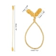 thumbnail image 2 of Uxcell Garland Ties, 16 Inches Christmas Decorative Garland Twist Ties for DIY Craft, Light Golden Yellow 6pcs, 2 of 5