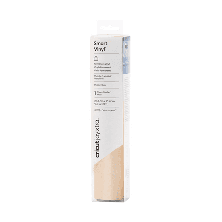Cricut® Joy Xtra™ Smart Vinyl™ Matte Metallic – Permanent (3 ft), Champagne