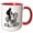 Red/White, variant on 3drose, Mountain Bike Dirt Is All I Need - Mud Splash Downhill, 11oz Mug