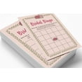 thumbnail image 3 of Inkdotpot Bridal Wedding Shower Bachelorette Party Bulk Blank Square Fill In Gift Ideas 50FloralBingoGameCards, 3 of 7