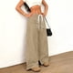 thumbnail image 5 of Pincandy Women's Solid Color Faux Suede Elastic Waist Wide Leg Pants - High Stretch Casual Loose Fit with Pockets, Perfect for Daily Wear & Weekend Getaways, 5 of 7