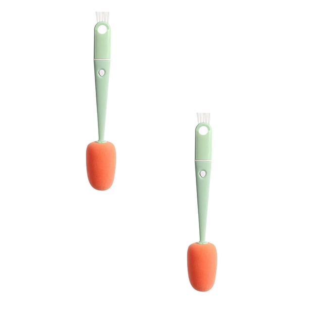 Oleegame 2PC Cleaning Brush 4 In 1 Cup Lid Cleaning Brush Portable Multipurpose Bottle Cleaner Brush Sets Household Mini Cleaner Brush Set For Cups Lids Bottle