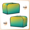 thumbnail image 3 of Picia Teal To Yellow Gradient Print 2 Slice Toaster Cover , Toaster Protector Dustproof Kitchen Appliance Cover, Kitchen Appliance Dustproof Protector, 3 of 7