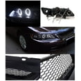 thumbnail image 2 of Spec-D Tuning Jdm Glossy Black Projector Headlights Hood Grille Guard Compatible with 1998-2002 Honda Accord Lx Ex Left + Right Pair Headlamps Assembly, 2 of 2