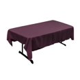 thumbnail image 1 of LA Linen TCpop60x90-EggplantP42 Polyester Poplin Rectangular Tablecloth, Eggplant - 60 x 90 in., 1 of 4