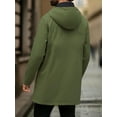 thumbnail image 6 of Men's Casual Fashion Windbreaker Coat-Lightweight Mid-Length Jacket with Adjustable Hood & Two Large Pockets, 6 of 6
