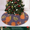 thumbnail image 6 of GZHJMY Thanksgiving Christmas Tree Skirt Thanksgiving Tree Skirt for Holiday Party Home Christmas Day Ornaments 48", 6 of 6