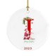 thumbnail image 1 of Adorno Navideño Para Colgar Árbol De Navidad Para Coche Adorno Redondo De Acrílico Papá Noel 26 Letras Decoraciones Decoraciones Para Fiestas Navideñas 1 Unidad, 1 of 5