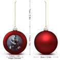 thumbnail image 2 of Terrifier Christmas Balls Ornaments Decoration Xmas Tree Hanging Ornament Pendant for Home Indoor Holiday Party Decor 1PCS, 2 of 8