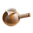 thumbnail image 2 of TISHITA Ceramic Teapot Tea Maker Porcelain Tea Pot with Rope Wrapped Handle for Tea Lovers Gift Home Outdoor Picnic Boiling Hot Water B 800ML, 2 of 8