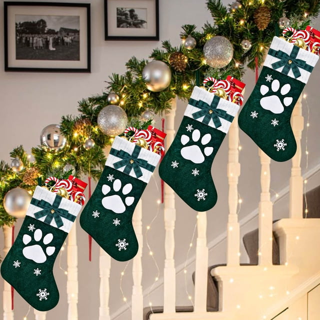 Adornos navideños, adornos navideños, regalos navideños, medias de punto, medias de lana, letras bordadas, bolsa de regalo de dulces para niños, calcetín navideño, bolsa de regalo, artículos para el h
