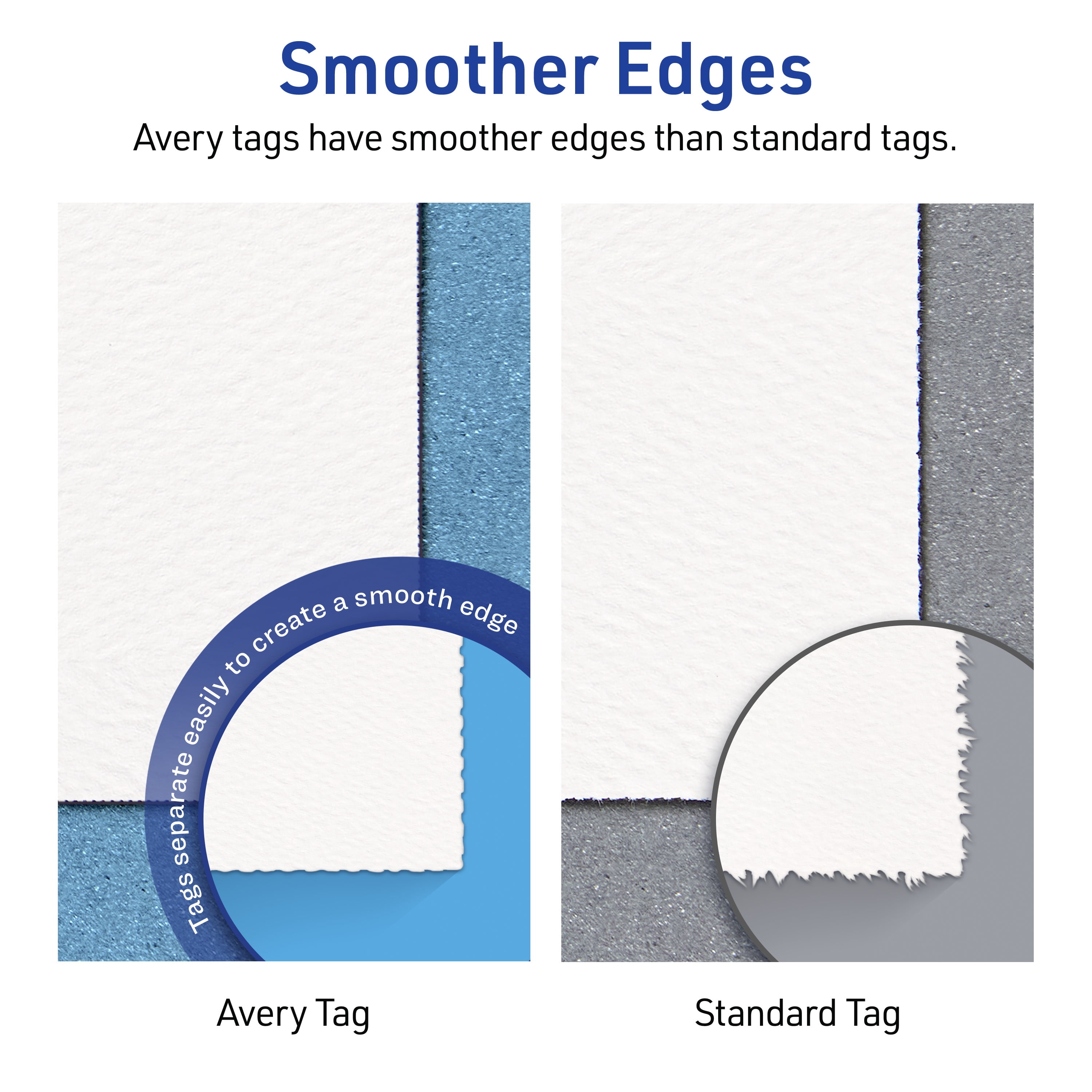 Avery® Rectangle Rounded Jewelry Tags , 1.5" x 2", Glossy, 375 Total