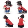 thumbnail image 3 of Small Dog Christmas Costume, Christmas Halloween Pet Clothes, Pet Cosplay Costumes Party Dressing up, Dogs Cats Outfit for Small Medium Dogs Pirate M, 3 of 7