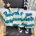 thumbnail image 4 of Summer Clothing Kid Clothes Beach Outfit Chic Design Skin Close Workmanship Softness Multicolored T-shirt Sweet Gift Blue 120, 4 of 7