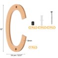 thumbnail image 2 of Uxcell Gold House Number, House Address Numbers Sign Large Floating Letter C, 2 of 6