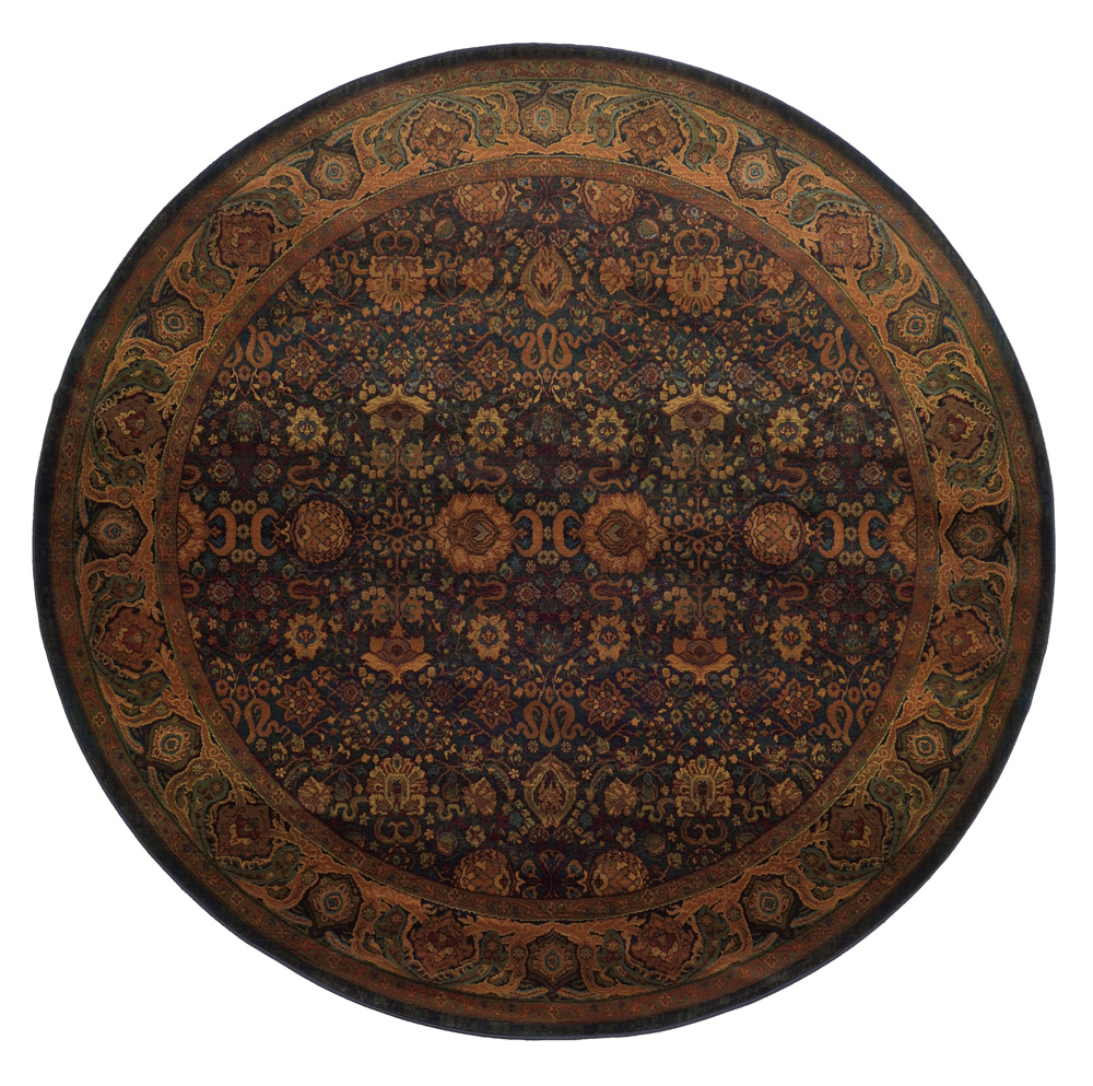 Sphinx Kharma Area Rug 332X4 Traditional Blue Scrolls Bordered