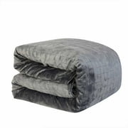 Sutton Home Fashions 20 lbs Weighted Blanket with Duvet Cover 48x72, Blue, Adult