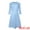 Blue, variant on A-Line Contrast Color Tweed Trim Dress M Yellow