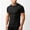 Black, variant on Men's Henley Shirts Short Sleeve Casual Ribbed Knitted Summer T-Shirt Slim Fit Workout Muscle Tops Gray