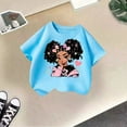 thumbnail image 5 of Girls Shirts Size 12-14 Cute Cartoon Graphic Tees Summer Clothes Short Sleeve T-Shirt Casual Round Neck Pullover Tops Gifts for Fashion Cool Girl Z01 Blue 12-14 Years, 5 of 5