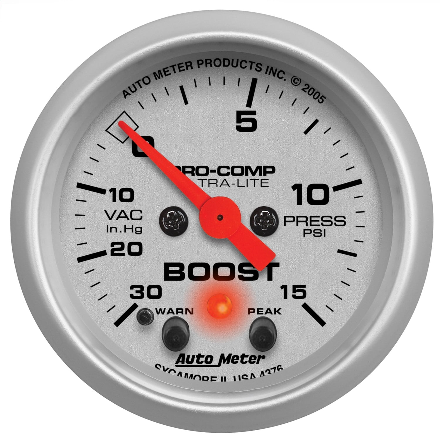 Autometer 4376 Ultra Lite Electric Boost/Vacuum Gauge