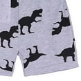 thumbnail image 5 of Toddler Summer Boys Outfits Dinosaur Print Pajama Short Sleeve Shorts Set Casual Sleepwear 1-6T, 5 of 6