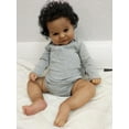 thumbnail image 1 of 20 Inches Tamaño de Bebé Real Dulce Sonriente Enraizado Cabello Rizado Realista Afroamericano Bebé Renacido Muñeca Realista Recién Nacido Cuerpo de Tela Suave Muñecas en Piel Castaño Oscuro, 1 of 7
