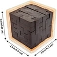 thumbnail image 3 of 3D Wooden Brain Teaser Puzzle,Brain Teaser Puzzles for Adults - Mind Puzzles, 3 of 4