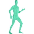 thumbnail image 7 of FRSASU Men's and Women's Bodysuit Jumpsuit Costume Stretchy Spandex Unitard Cosplay Full Body Suit Zentai Skin Suit Mint Green, 7 of 7