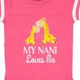 thumbnail image 4 of Inktastic My Nani Loves Me Giraffe Boys or Girls Baby Bodysuit, 4 of 5