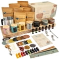 thumbnail image 1 of SoftOwl Kit de fabricación de velas de soja premium – Juego completo – Tarros y latas grandes de cera de soja de 7 oz, 7 aromas agradables, tintes de color y más – Perfecto como decoración del hogar –, 1 of 9