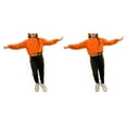 thumbnail image 4 of Sonducket Viajar Senderismo Niñas Deportes Camisa Pantalones Conjunto Fiesta Correr Jogging Ejercicio Niños Tops Pantalones Naranja 110 cm Naranja 110cm 2Conjunto, 4 of 6