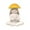 White, variant on LingVibe Home Decorative Resin Sculpture for Meditation and Sitting, Adorable Zen Figurine for Yoga Space, Calming Desktop Ornament,Yellow