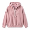 thumbnail image 5 of Asgosdo Womens Oversized Sweatshirts Fleeze Fleece Long Sleeve Half Zip Fall Hoodies Winter Casual Warm Outfits, 5 of 6
