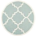 thumbnail image 1 of Safavieh Dhurries Light Blue/Ivory Area Rug, 1 of 5