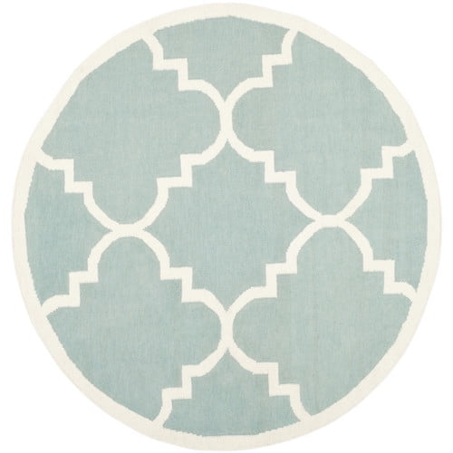 Safavieh Dhurries Light Blue/Ivory Area Rug