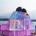 thumbnail image 4 of LHSHID Friend Blanket for Women Best Friend Birthday Gifts Friendship Gifts for Women Birthday Gifts for Women Friendship Best Friend Blanket Gifts for Christmas Graduation 30"x40", 4 of 7