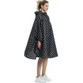 thumbnail image 4 of Fashion Hooded Rain Poncho With Heilwiy Pocket Waterproof Raincoat Jacket Zipper Style, 4 of 5