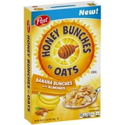 (2 pack) (2 Pack) Post Honey Bunches of Oats Cereal, Banana Bunch, 18 Oz