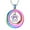 Rainbow, variant on Personalize Pet Memorial Circle of Life Pendant Necklace for Cremation Ashes Holder Paw Print Keepsake Memorial Jewelry Necklace for Dog Cat Ashes
